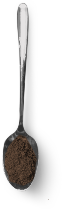 Schwarzer Kaffee Löffel